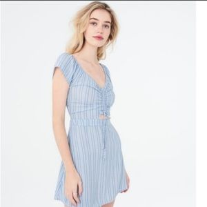Aeropostale Blue and White Striped Dress